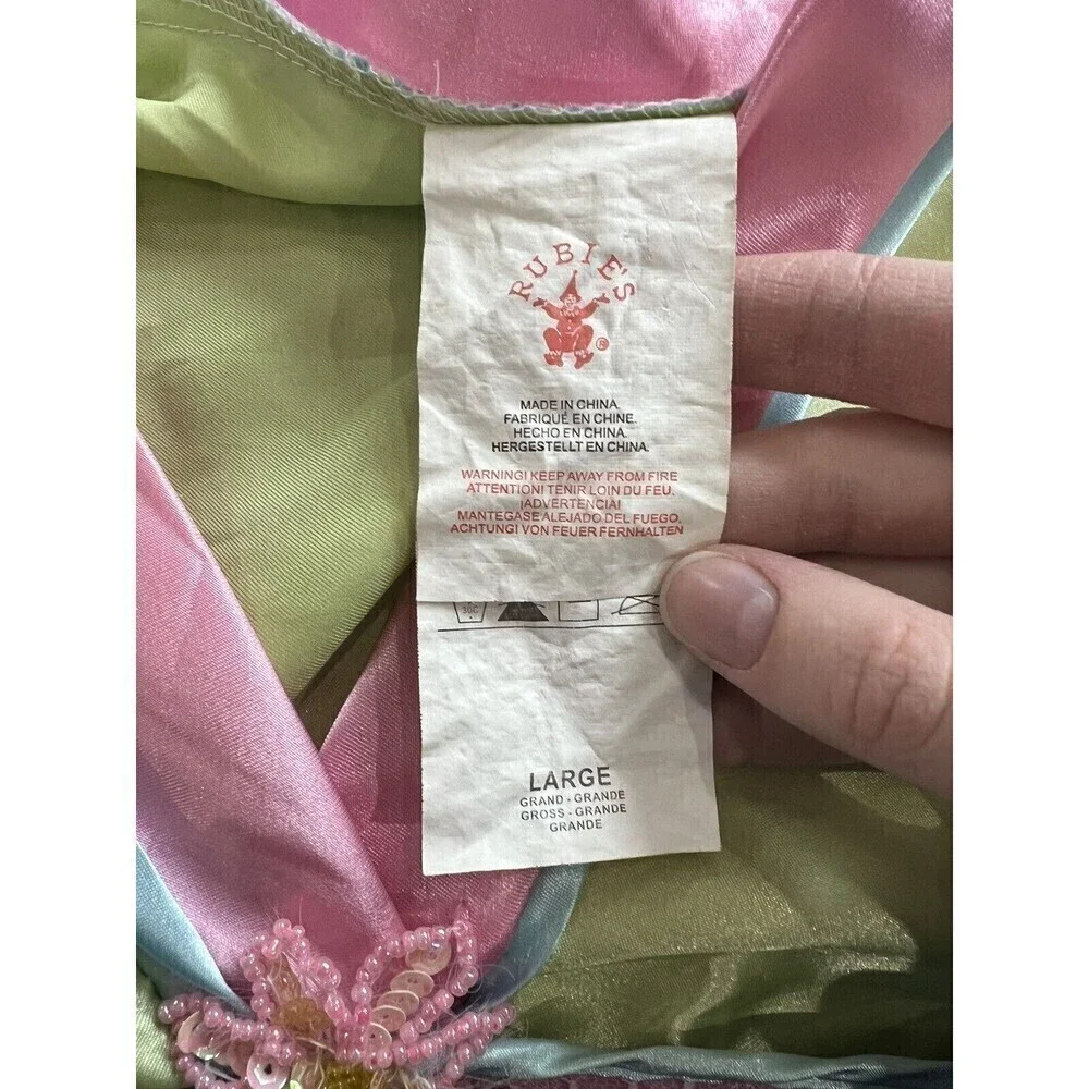 New Rubie’s PLUM BLOSSOM PRINCESS Costume Girls L Mulan Geisha Asian - Picture 5 of 6